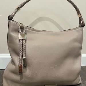 Michael Kors Leather Briaded Strap Shoulder Bag